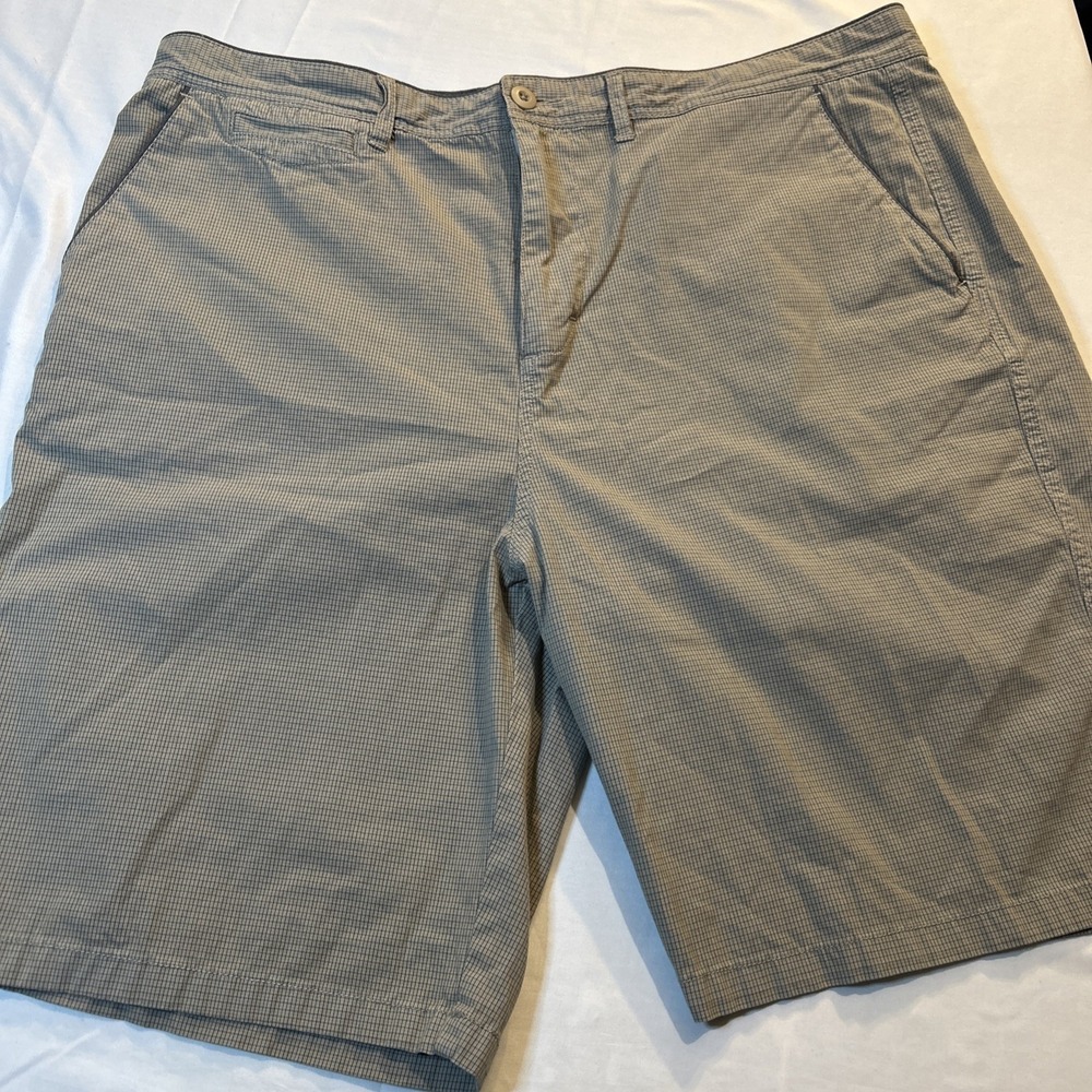 Carbon 2 Cobalt Men's Chino Shorts Flat‎ Front  Cotton Spandex Gray 40 (122014)